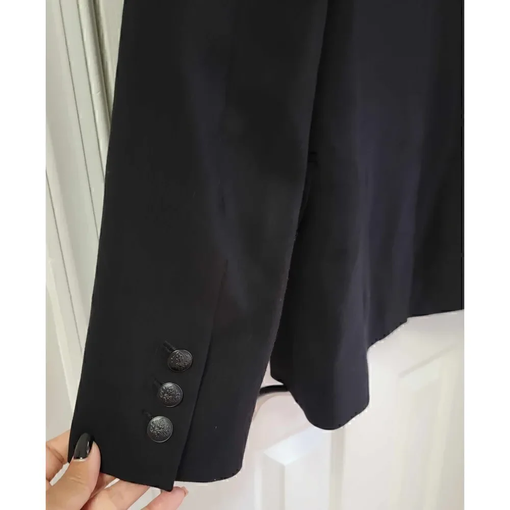 J Crew Wool Black Blazer 0